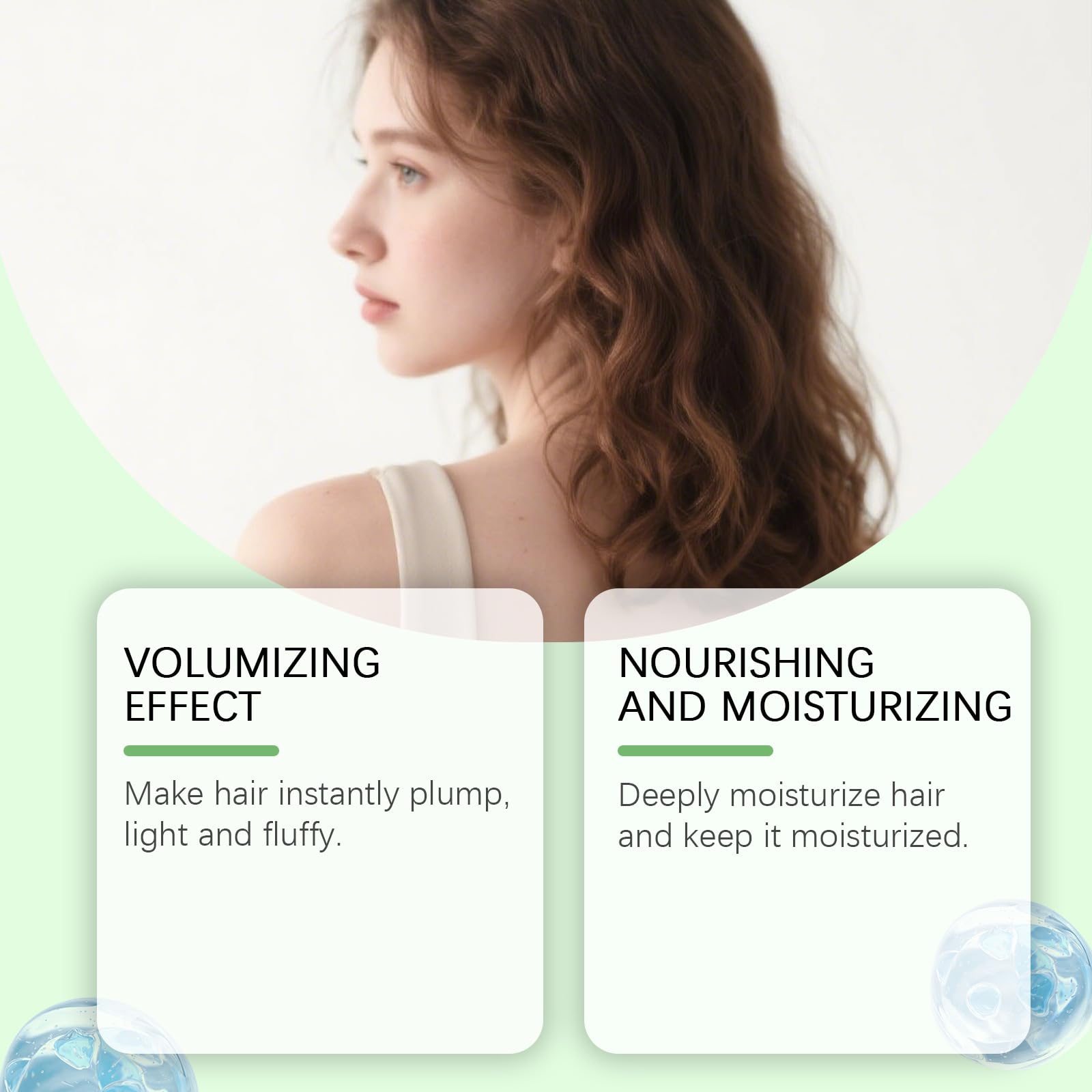 OMULIKJ bottle close-up label highlighting hydrolyzed keratin and ingredients