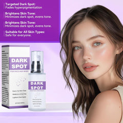 OMYIJVS before and after comparison illustrating reduced dark spot contrast over time