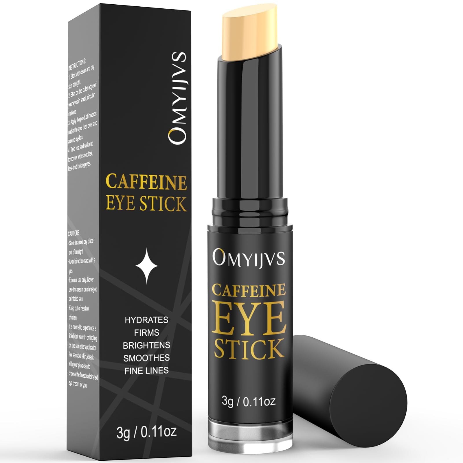 OMYIJVS front packaging view shows compact cooling eye stick and easy-to-use design