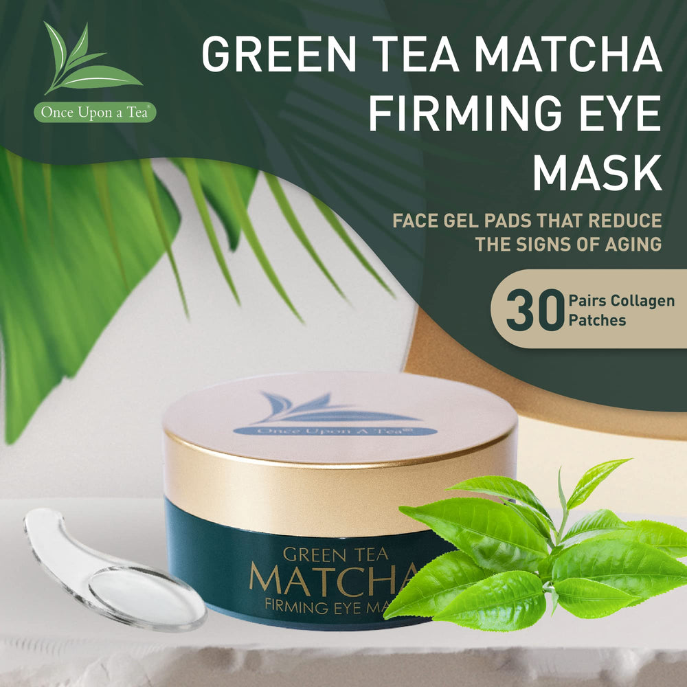 Once Upon A Tea product label highlighting active ingredients like green tea, collagen and vitamins