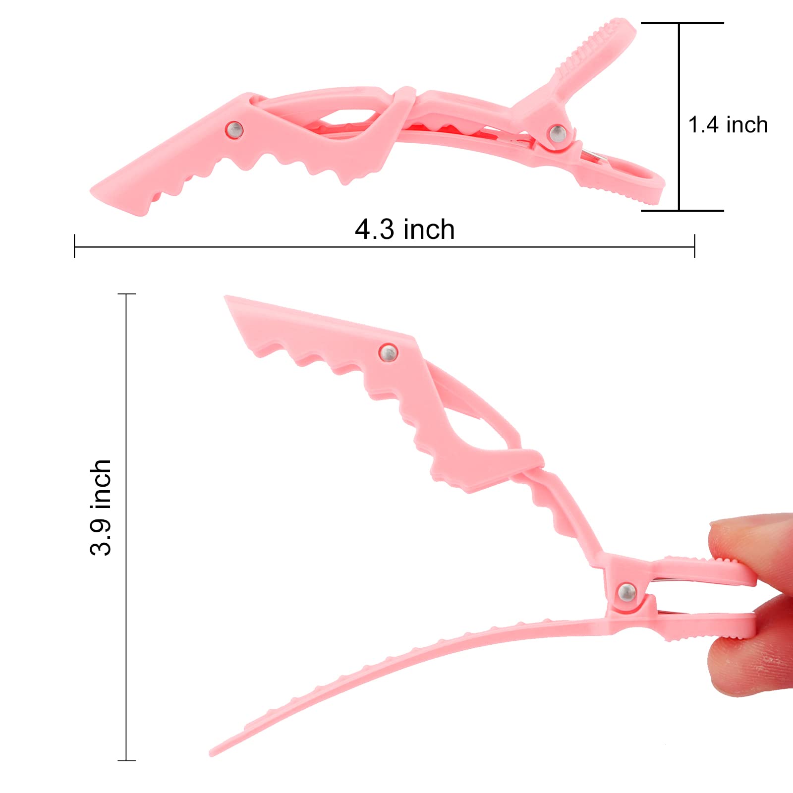 Ondder close-up of clip teeth showing secure grip without hair damage