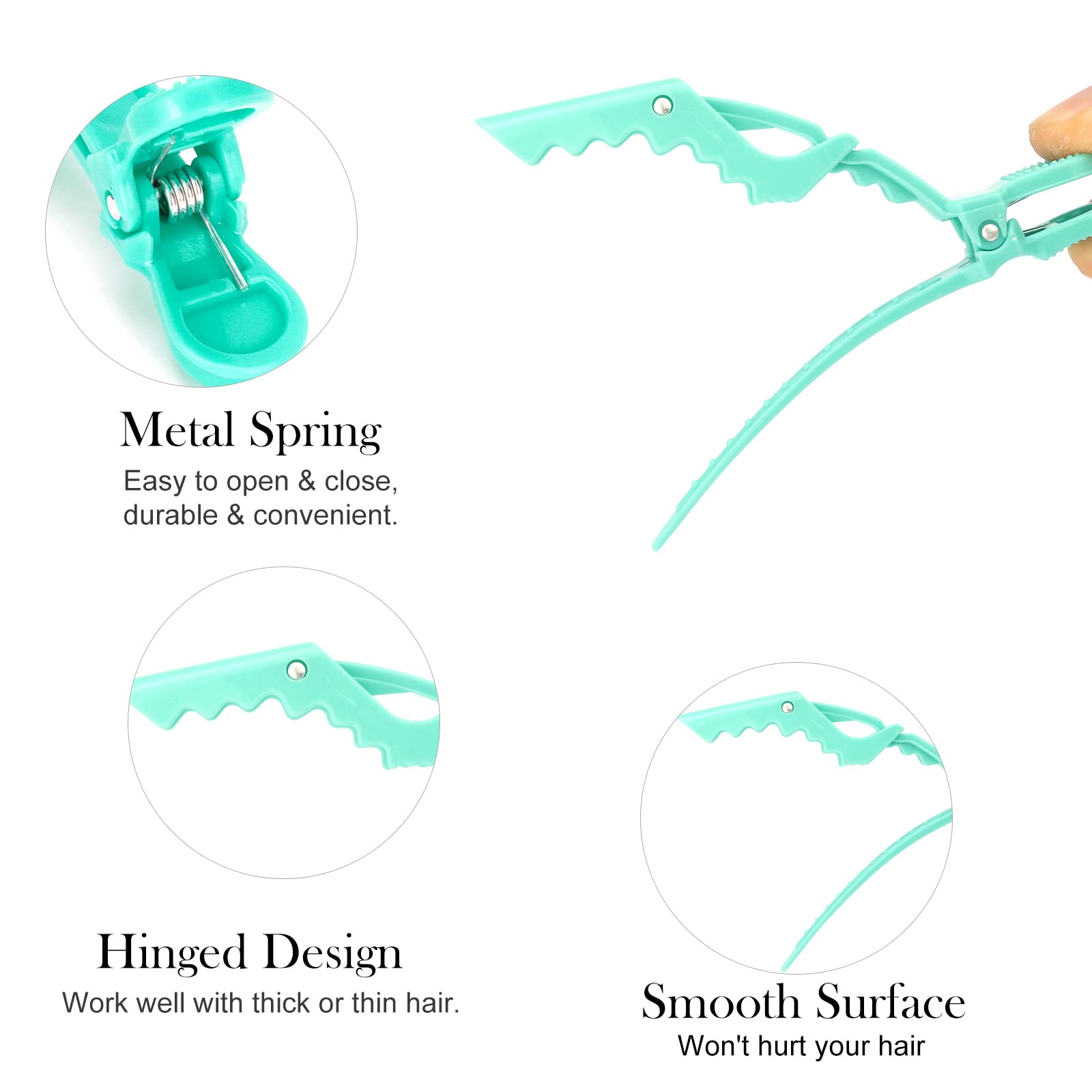 Ondder clip holding hair section during styling for controlled work