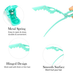 Ondder clip holding hair section during styling for controlled work