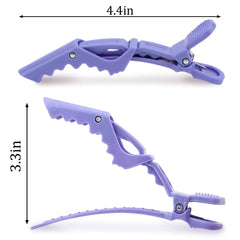 Ondder clips holding hair in a stylist's hand illustrating efficient salon use