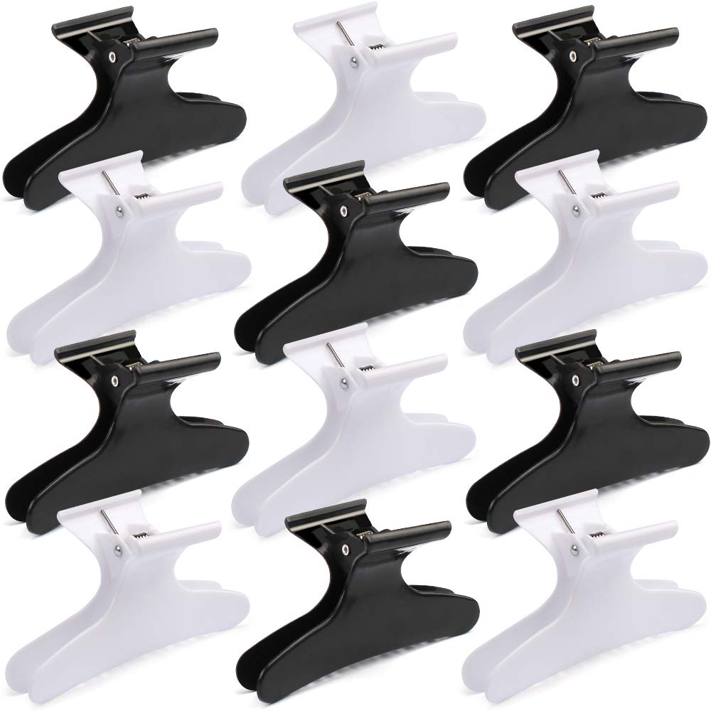 Ondder front packaging view showing 12 professional butterfly clips and clear benefits