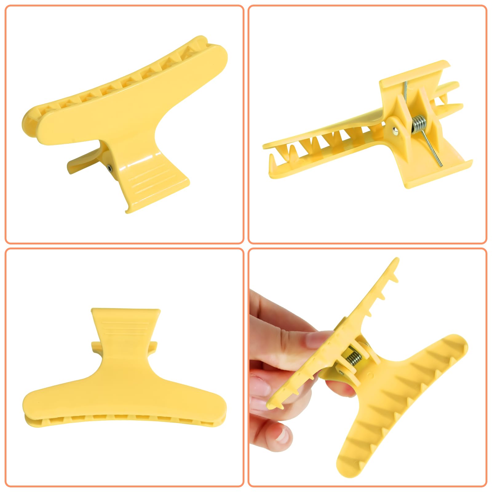 Ondder clip securing fine straight hair showing gentle non-damaging hold benefit