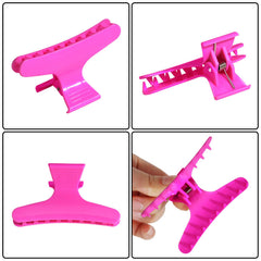 Ondder securing sectioned hair during styling for precise control