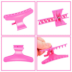 Ondder hair clip in use by stylist speeding up cutting and coloring