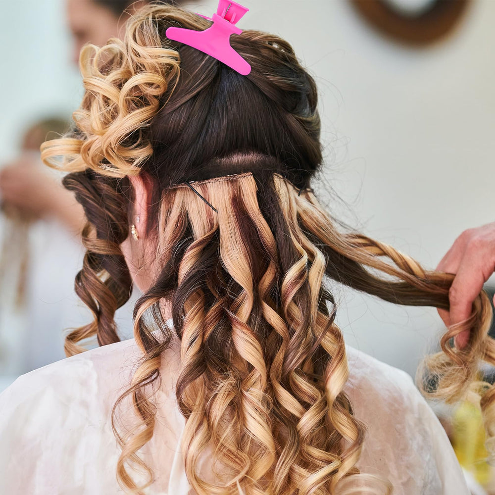 Ondder clip holding dry hair firmly without creases or damage