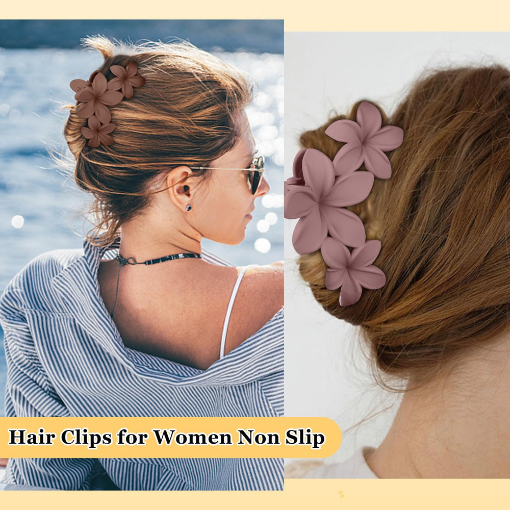 Ondder clip holding thick hair in a high ponytail for reliable control