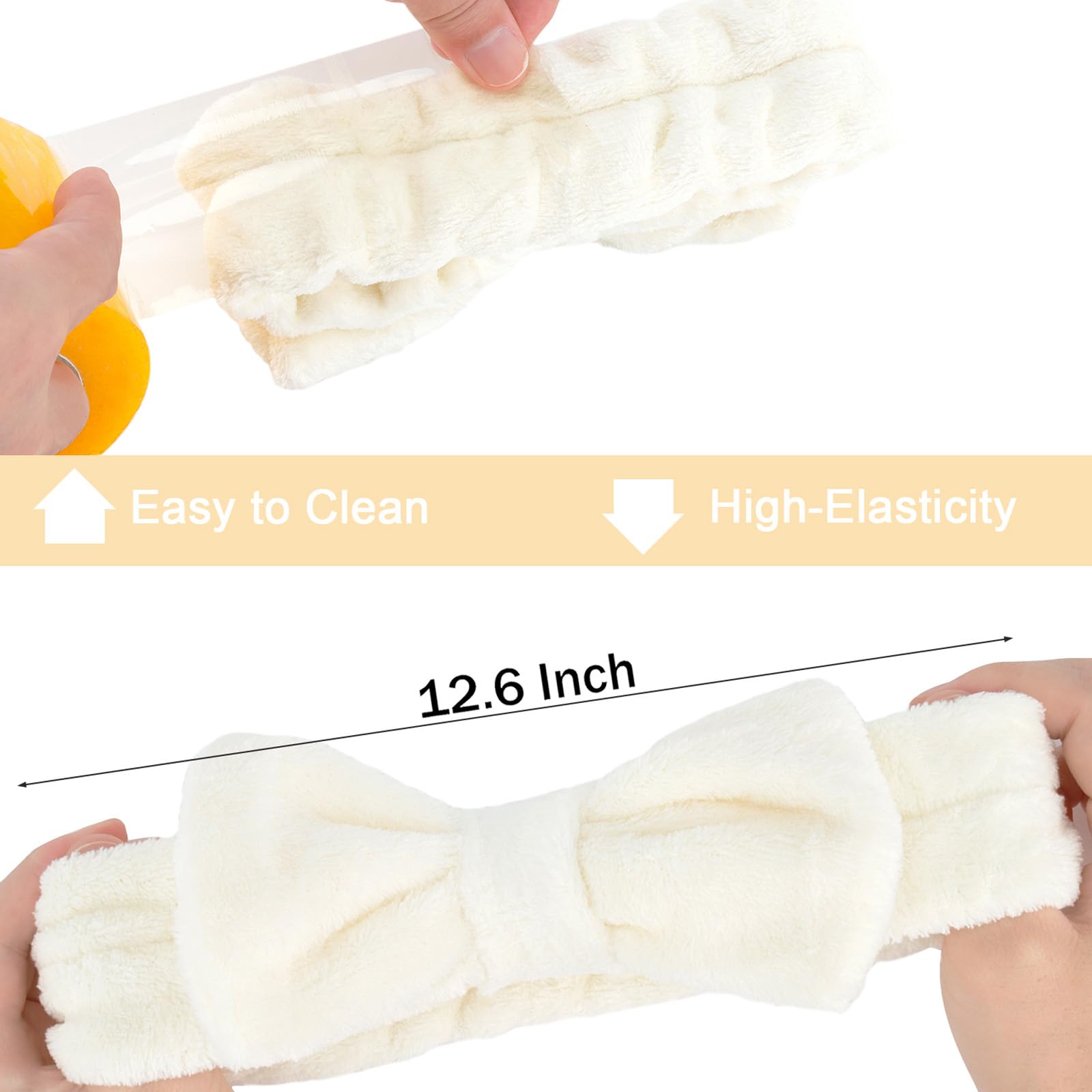 Ondder headband on hand for size comparison showing stretch and fit benefit for most heads