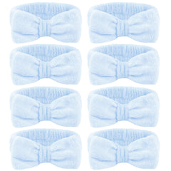 Ondder front packaging of eight blue spa headbands showing set benefit