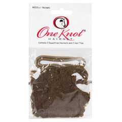 One Knot HAIRNET front packaging showing kit and color, neat storage benefit