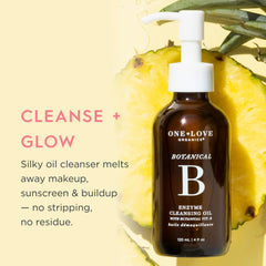 One Love Organics texture close-up illustrating silkiness for gentle makeup melting