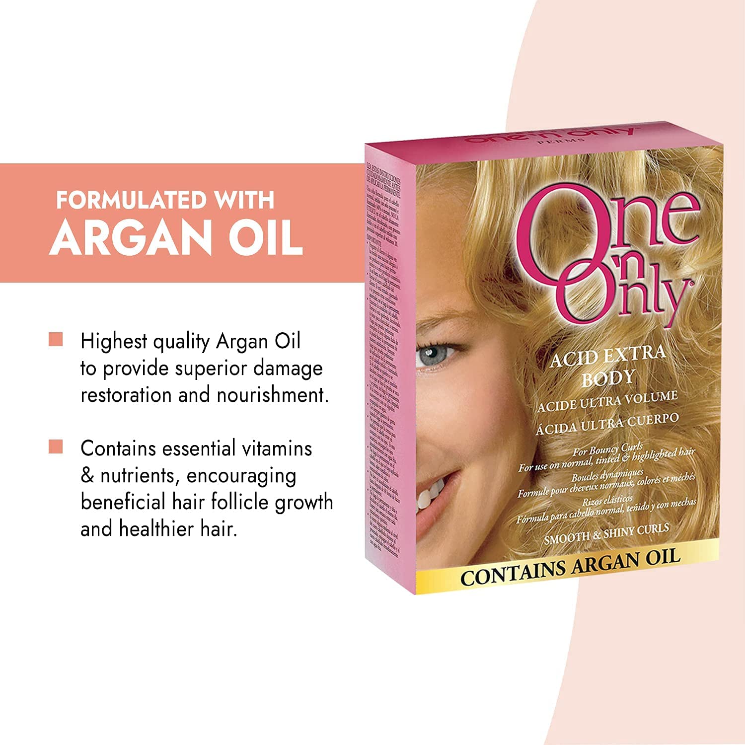 One 'N Only back label with directions and ingredient highlights for safe use
