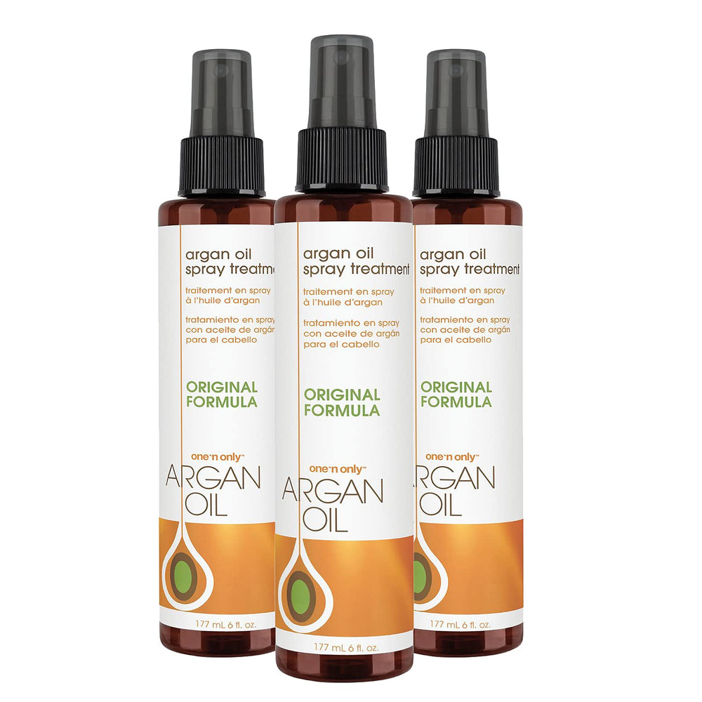 One 'N Only front packaging showing three 6 oz bottles and brand shine benefit
