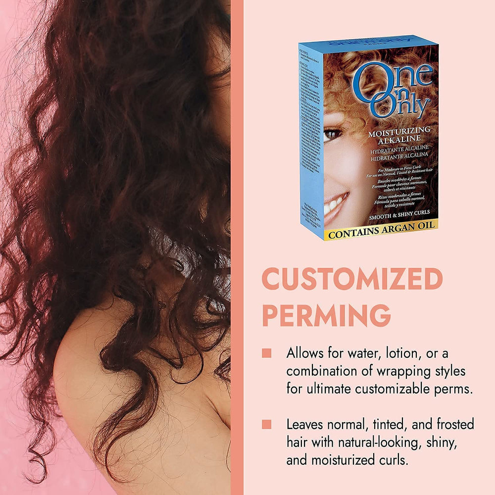 One 'N Only hair wrapped on rods showing how to achieve curls