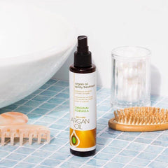 One 'N Only applied during styling showing smoother results and heat protection benefit