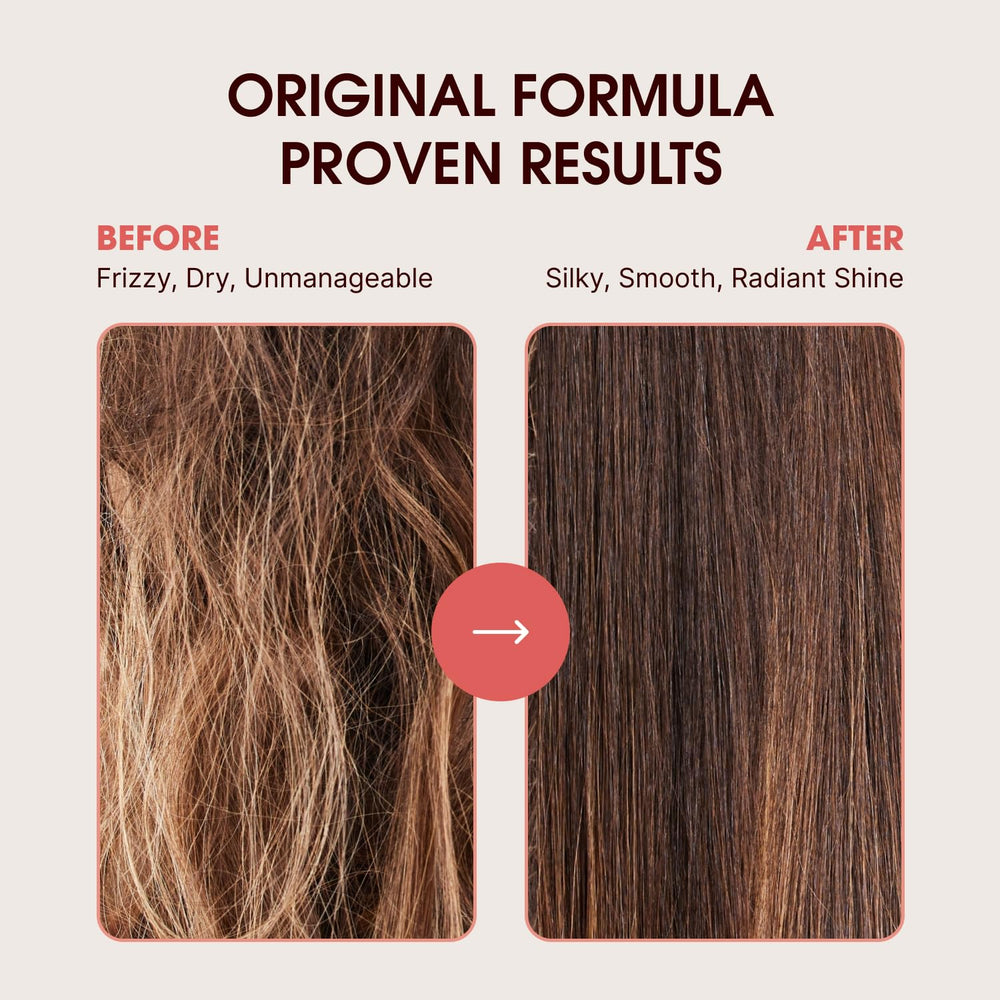 One n Only applied to damp hair demonstrating detangling benefit