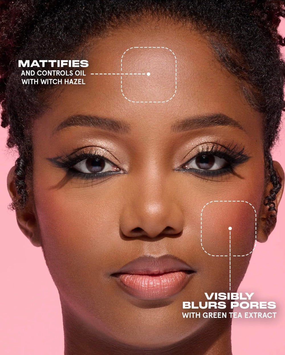 One Size with green tea and witch hazel botanicals emphasizing pore-refining benefit