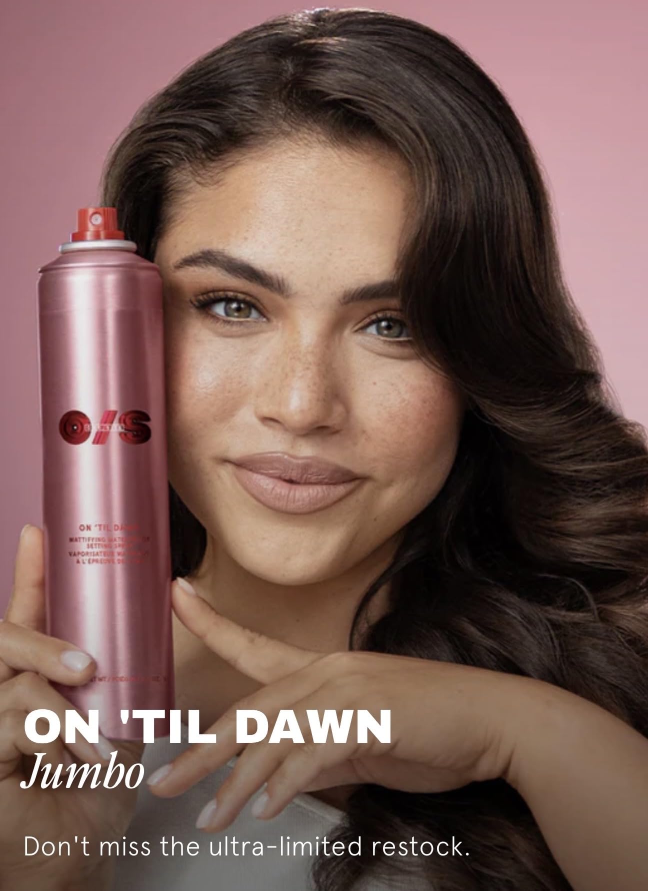 One Size spray mist closeup delivering even coverage and fast-drying finish