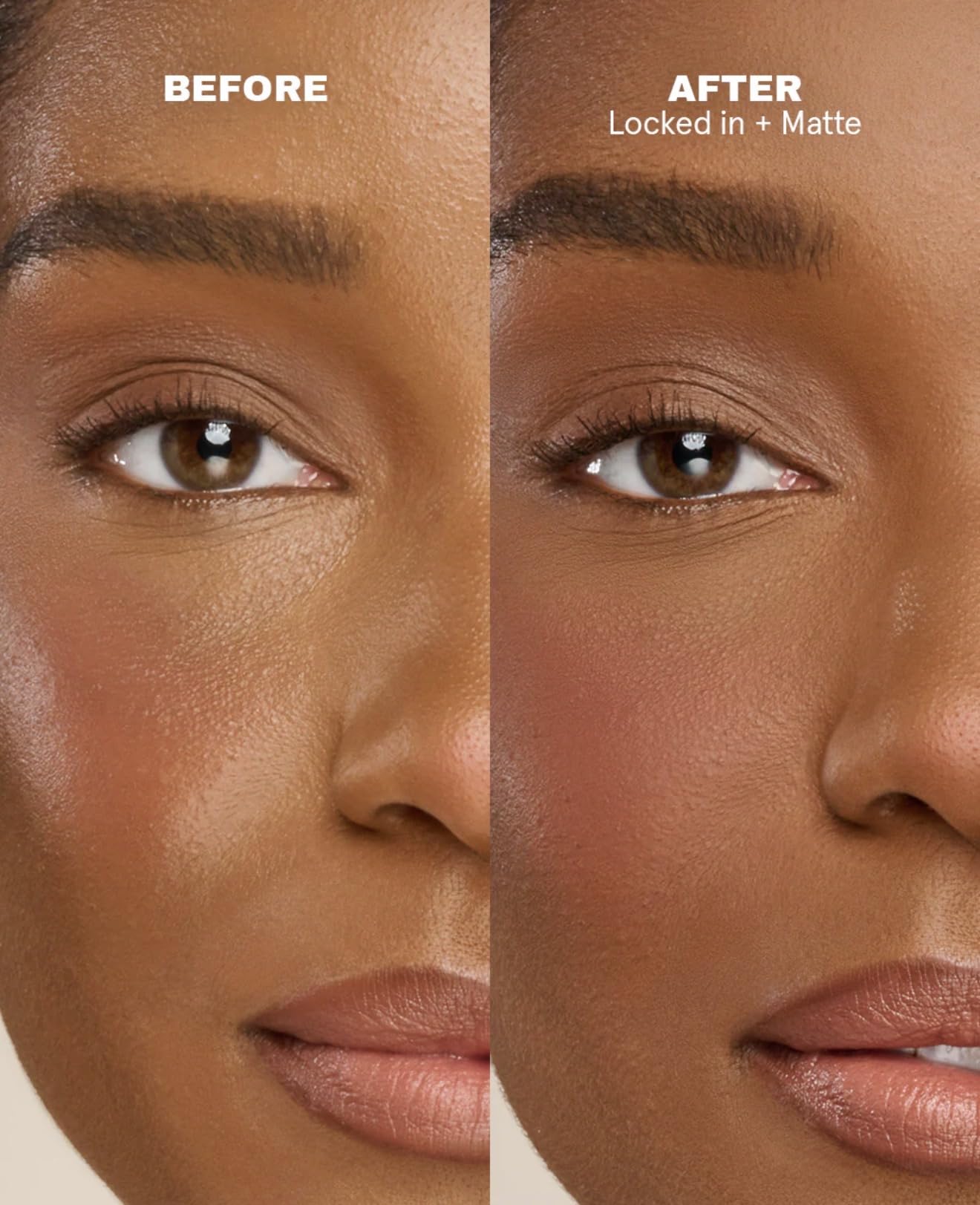 One Size texture on skin demonstrating lightweight feel and matte effect