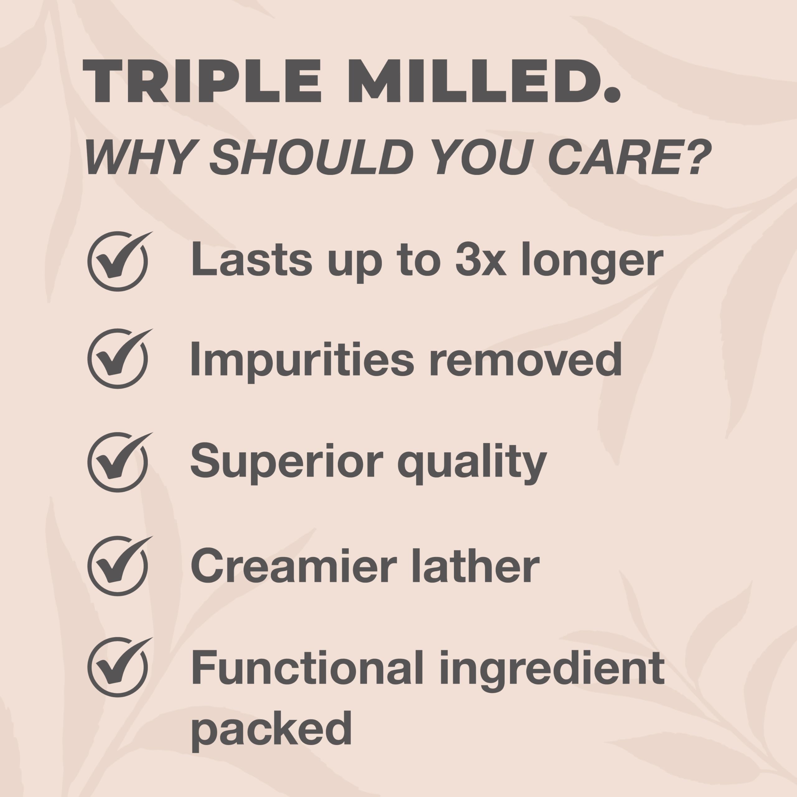 Detailed label view of One With Nature bar listing minerals like magnesium and zinc