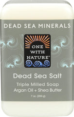 One With Nature front packaging showing 7 oz bar and mineral benefits