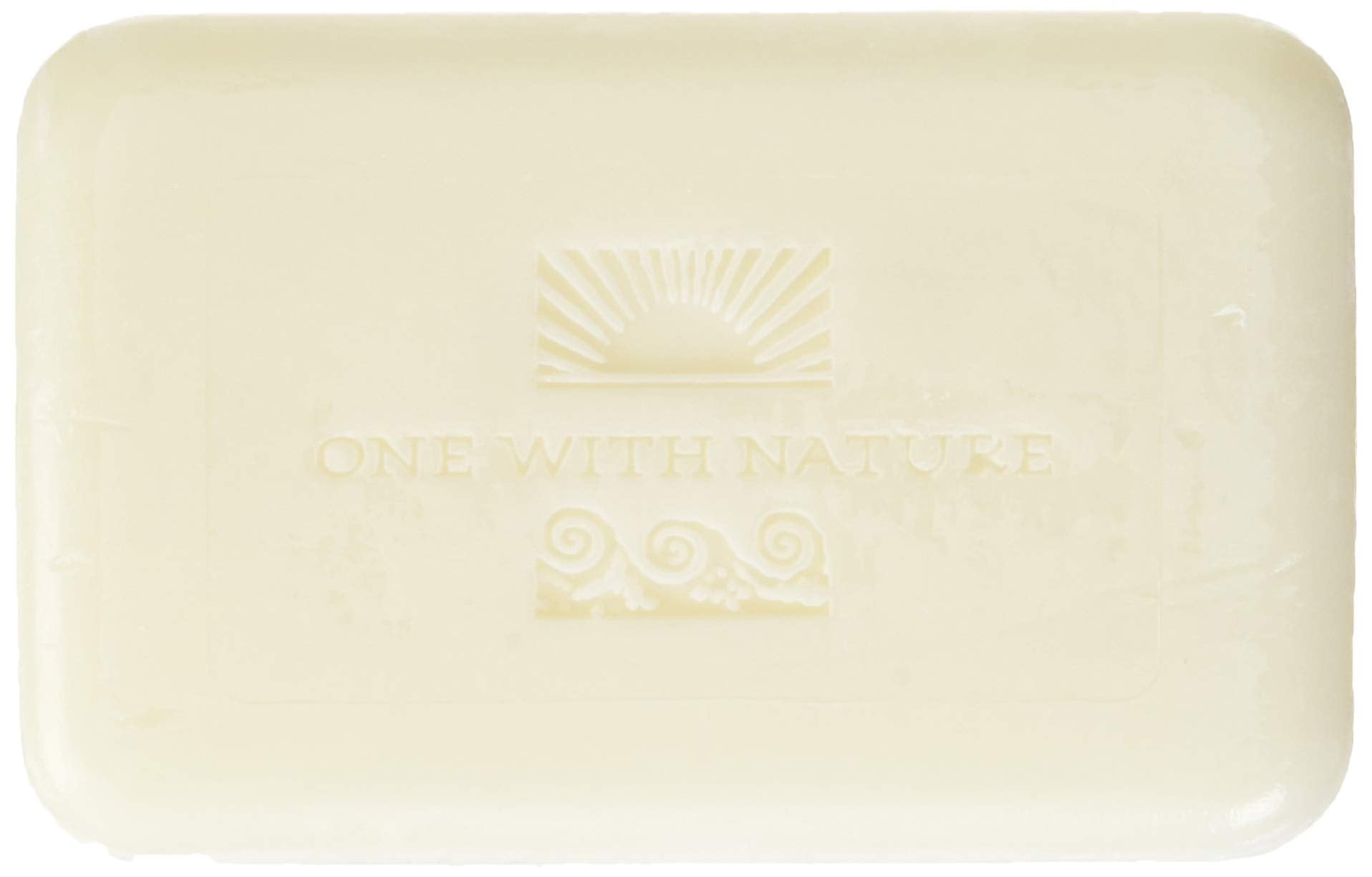 One With Nature rich lather in hand offering creamy cleansing