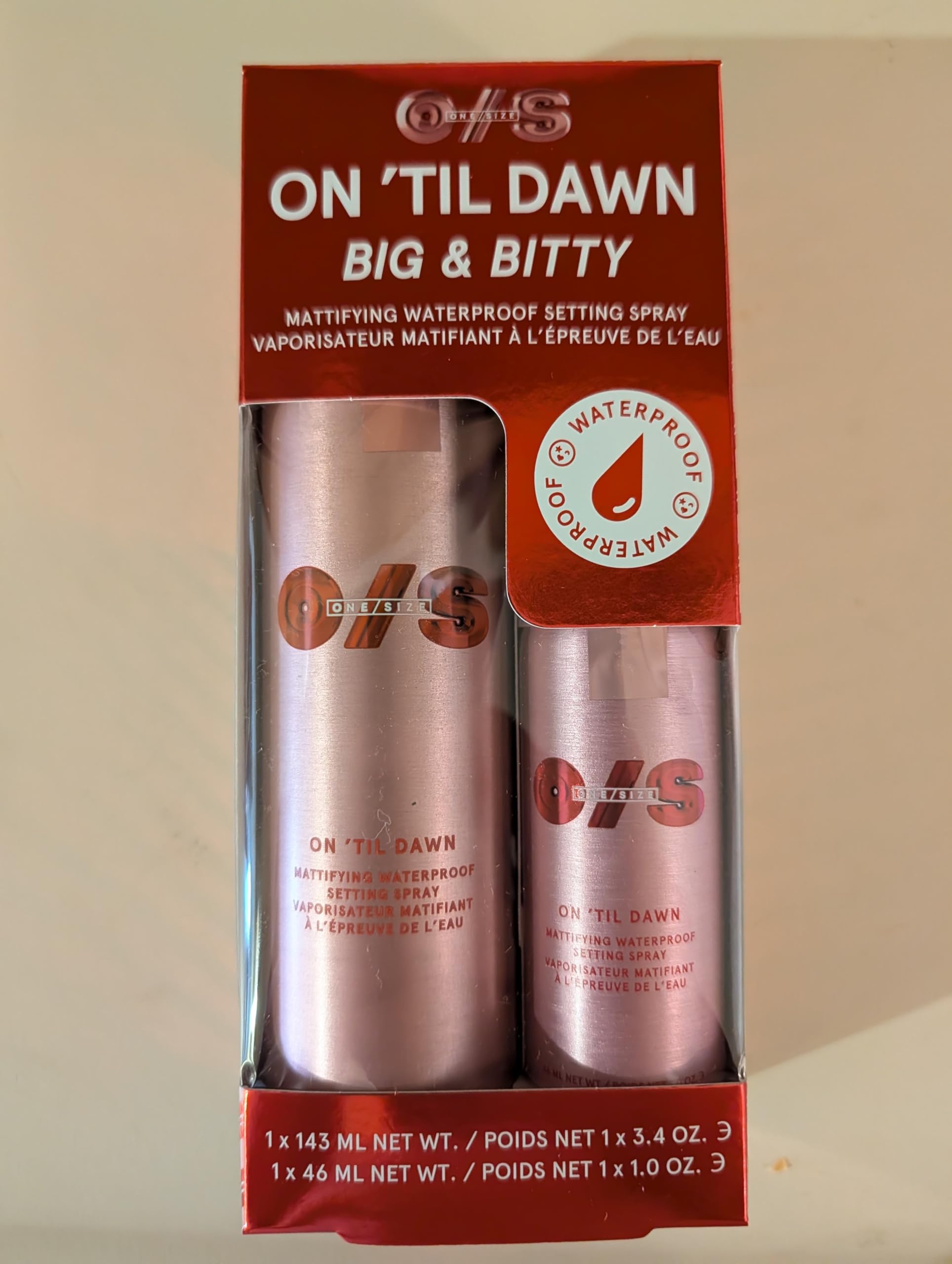 ONE/SIZE mist close-up demonstrating ultra-fine spray for even coverage