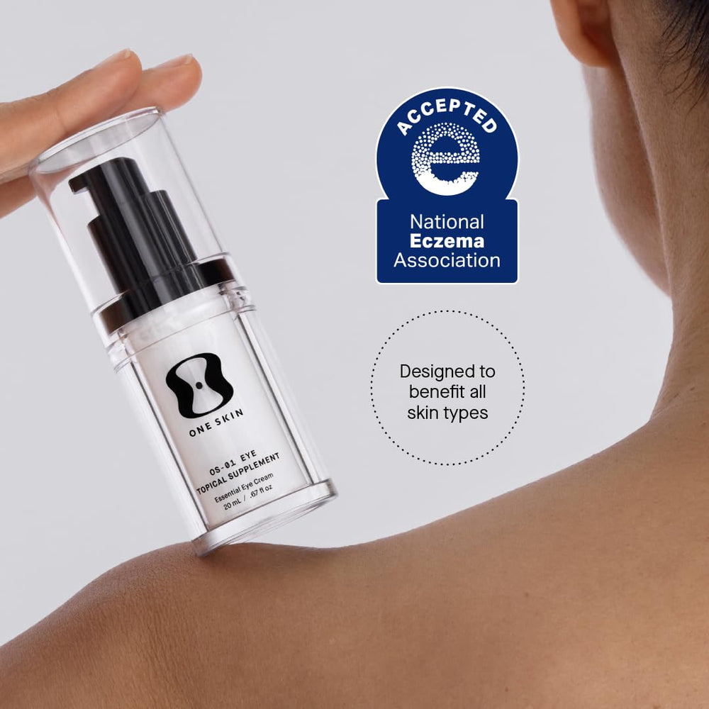 oneskin application under-eye demonstrating gentle coverage benefit