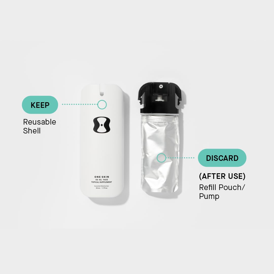 Clinical results badge for OneSkin showing study-backed efficacy and confidence benefit