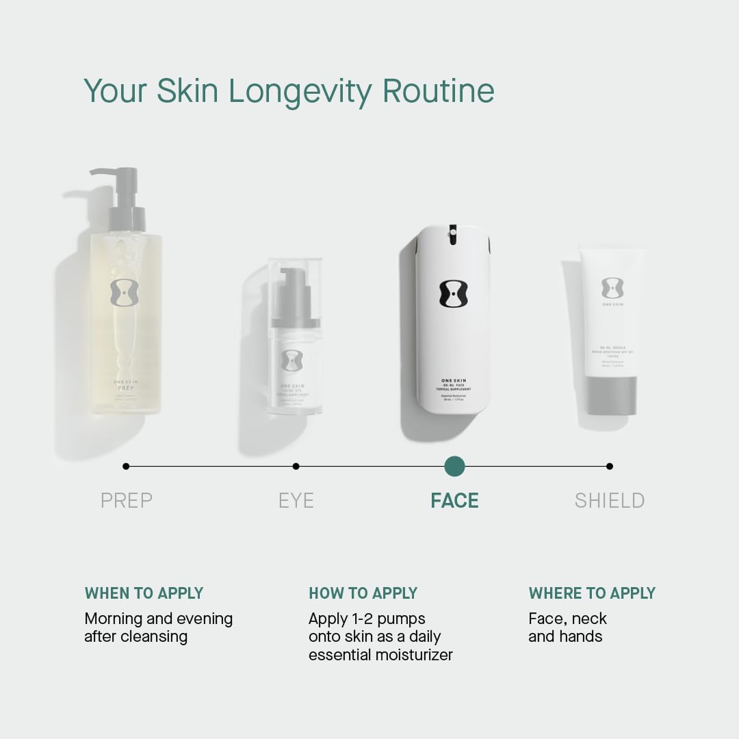 OneSkin jar in hand for size comparison showing portable 50 mL convenience benefit