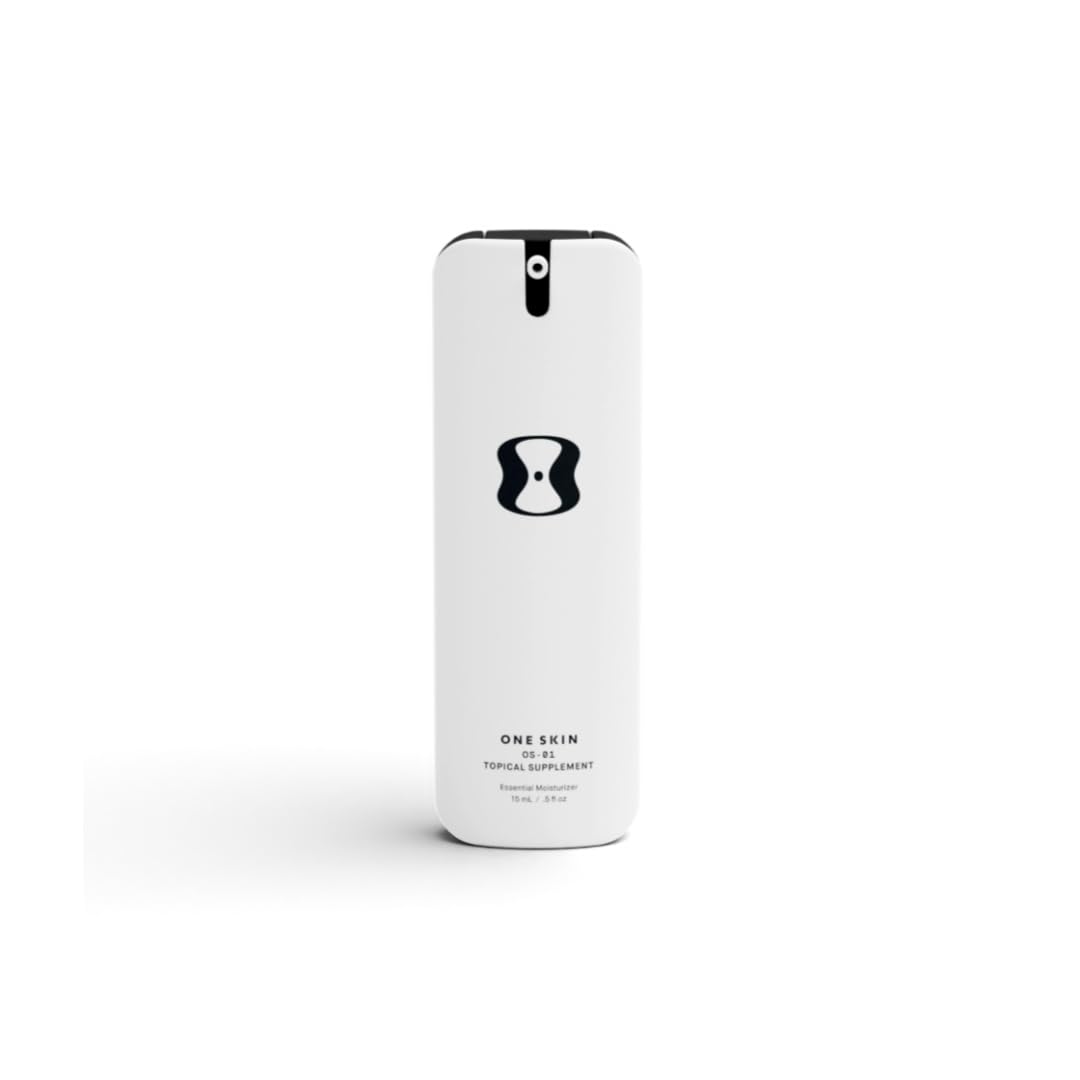 OneSkin mini bottle front view showing brand and compact travel benefit