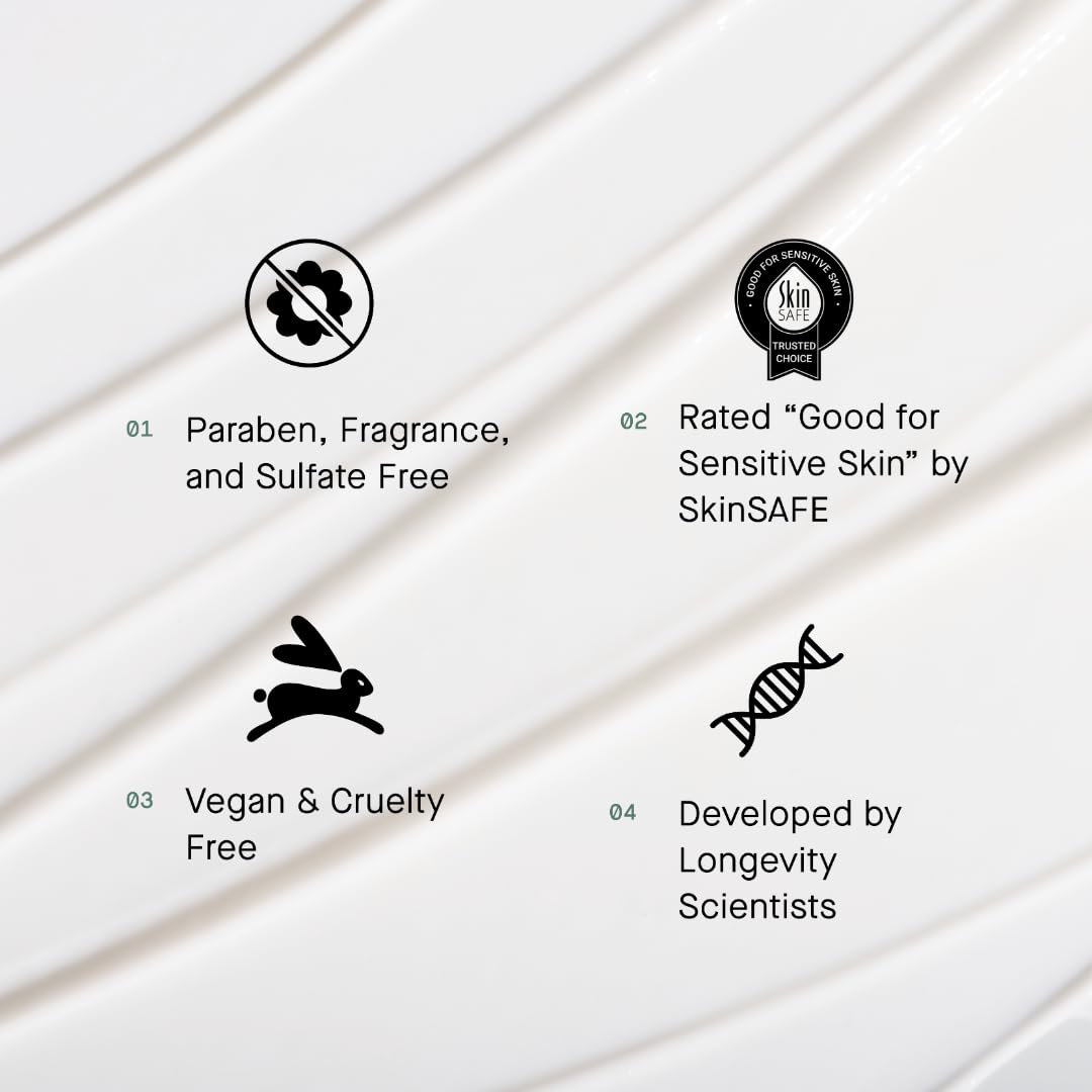 OneSkin label and ingredients close-up communicating clean formulation