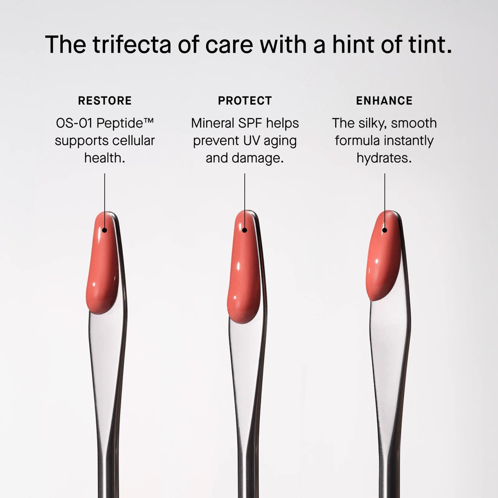 oneskin size comparison with common items to show travel-friendly 12 mL benefit