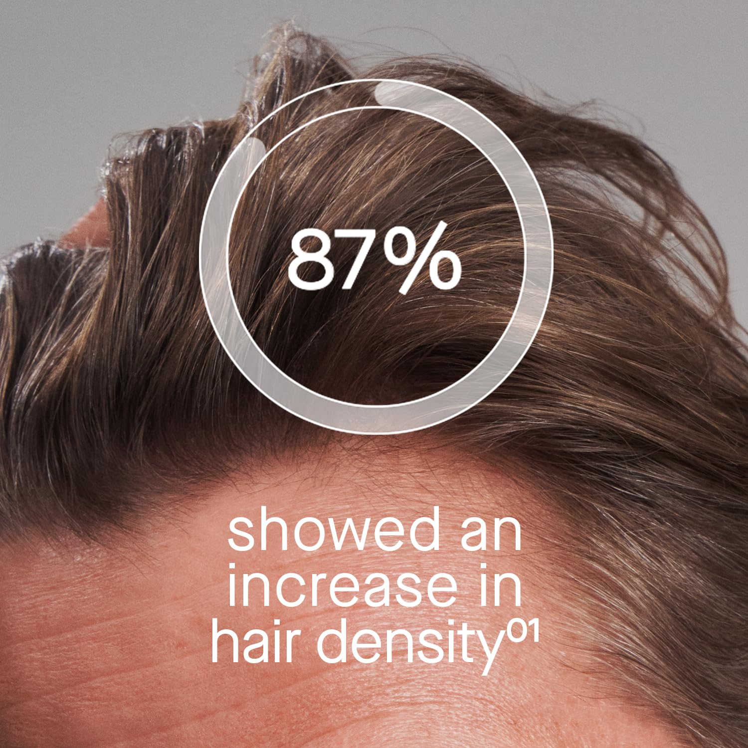 oneskin applied to scalp with fingertips to boost absorption and circulation