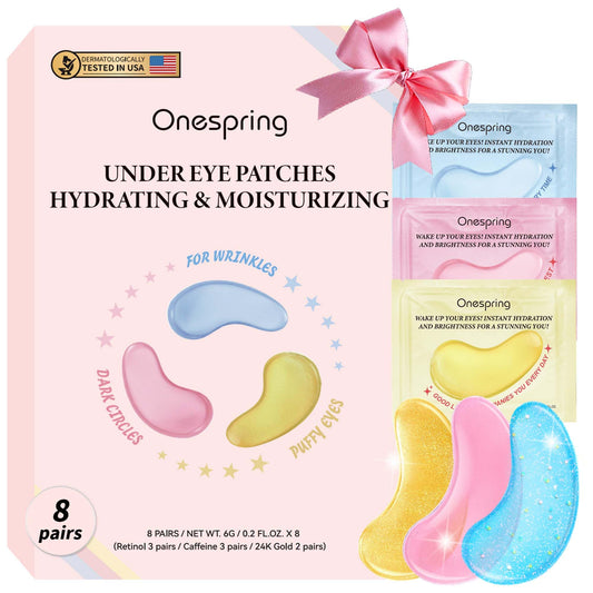 Onespring front packaging showing eight pairs and product benefits