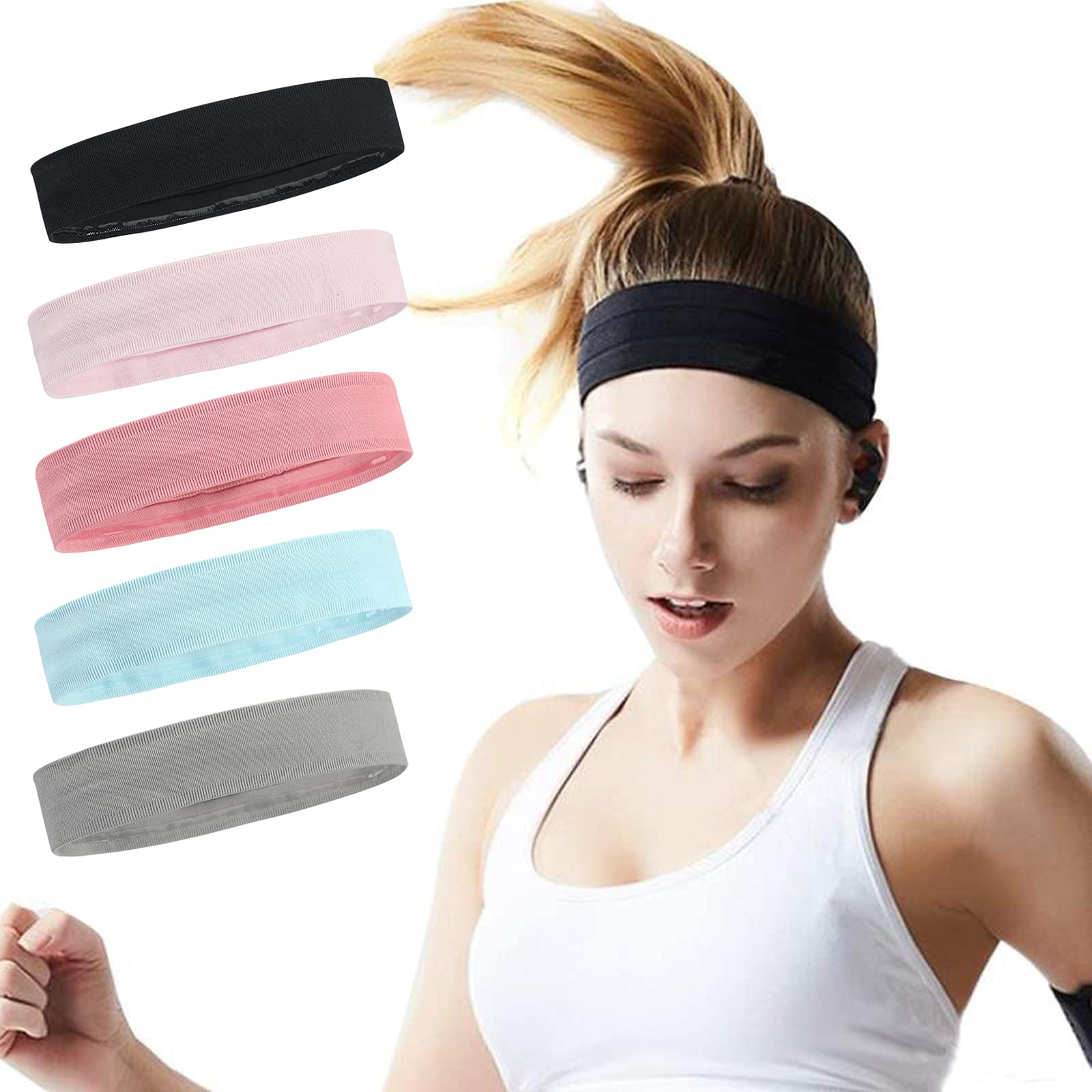 ONEYE front packaging showing five headbands and color variety for outfit matching