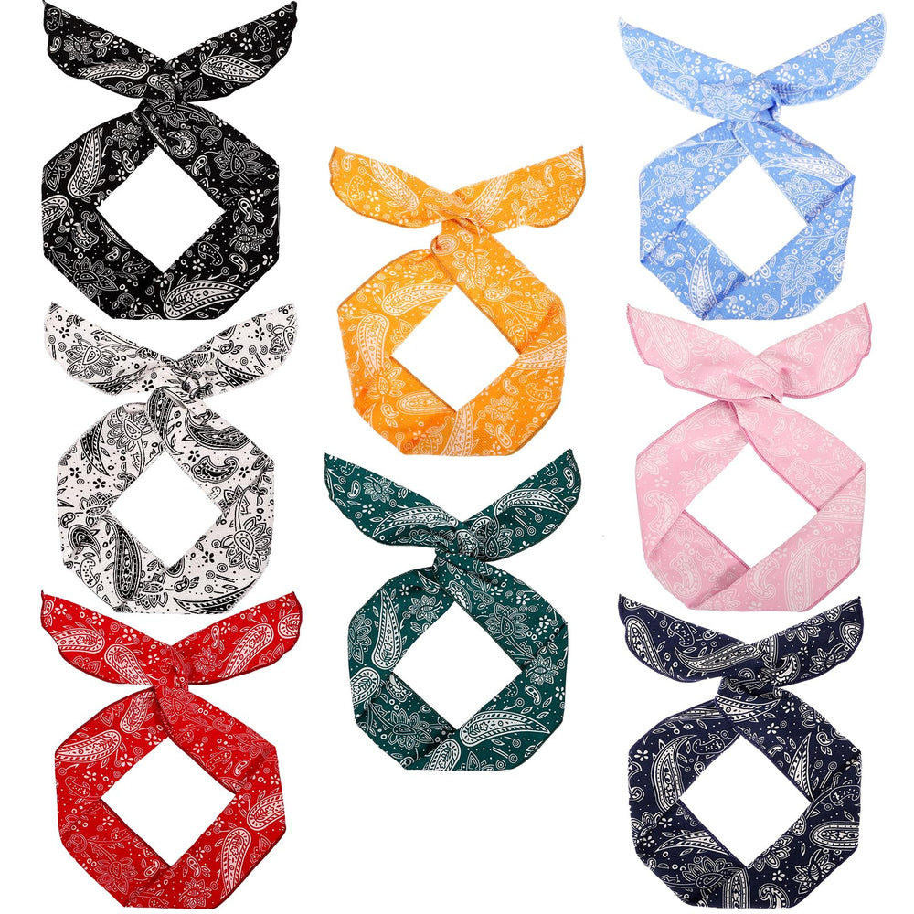 ONEYE paisley 8-piece set front view shows variety and styling options