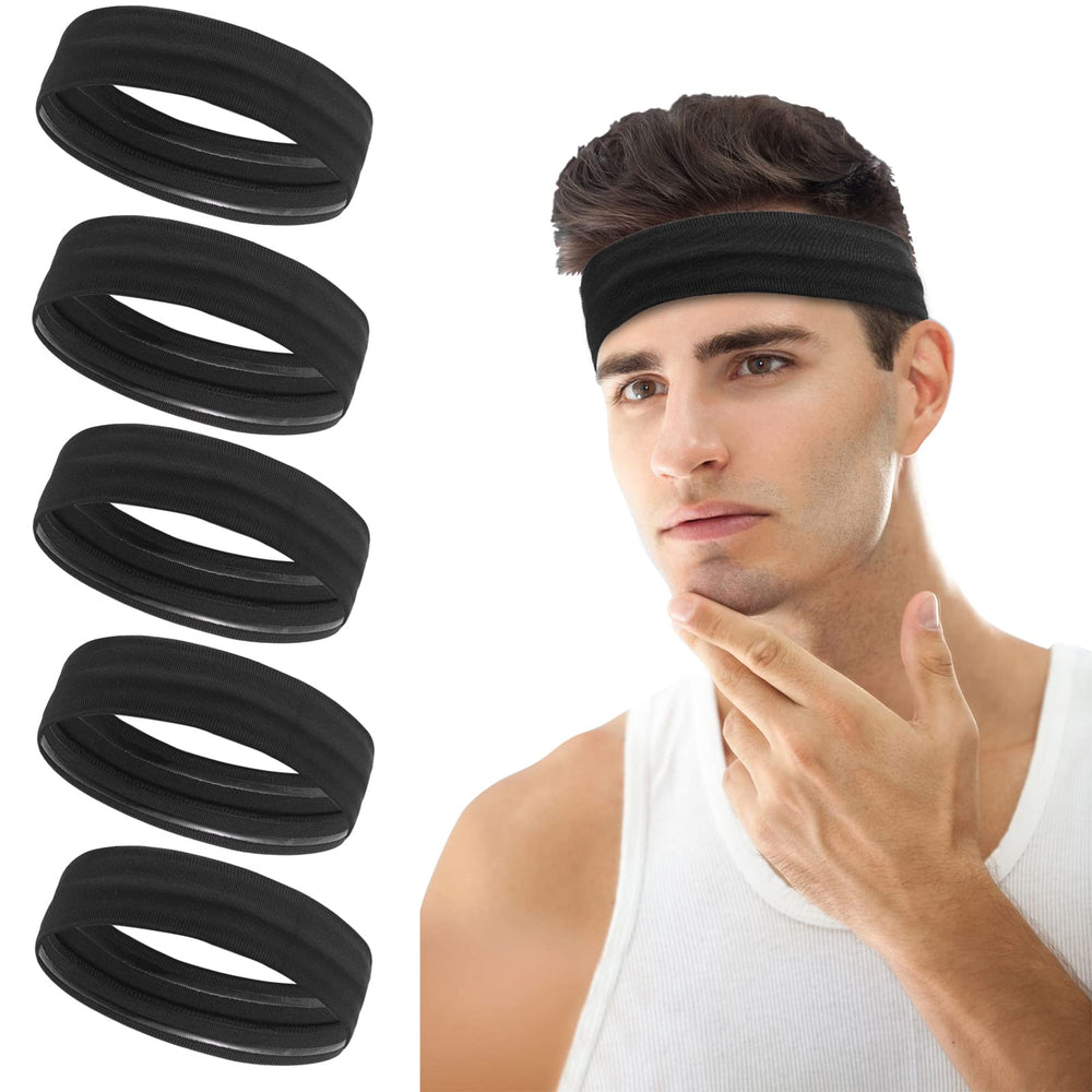ONEYE front view of five black headbands showing pack contents and practicality