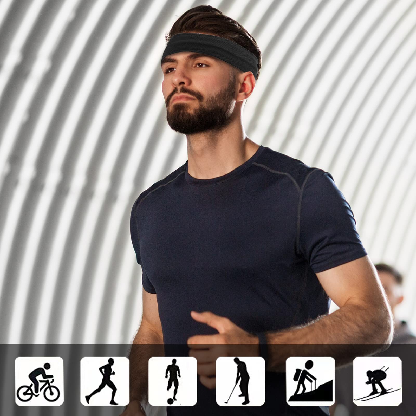 ONEYE close-up inner silicone strips visible to prevent slipping during workouts