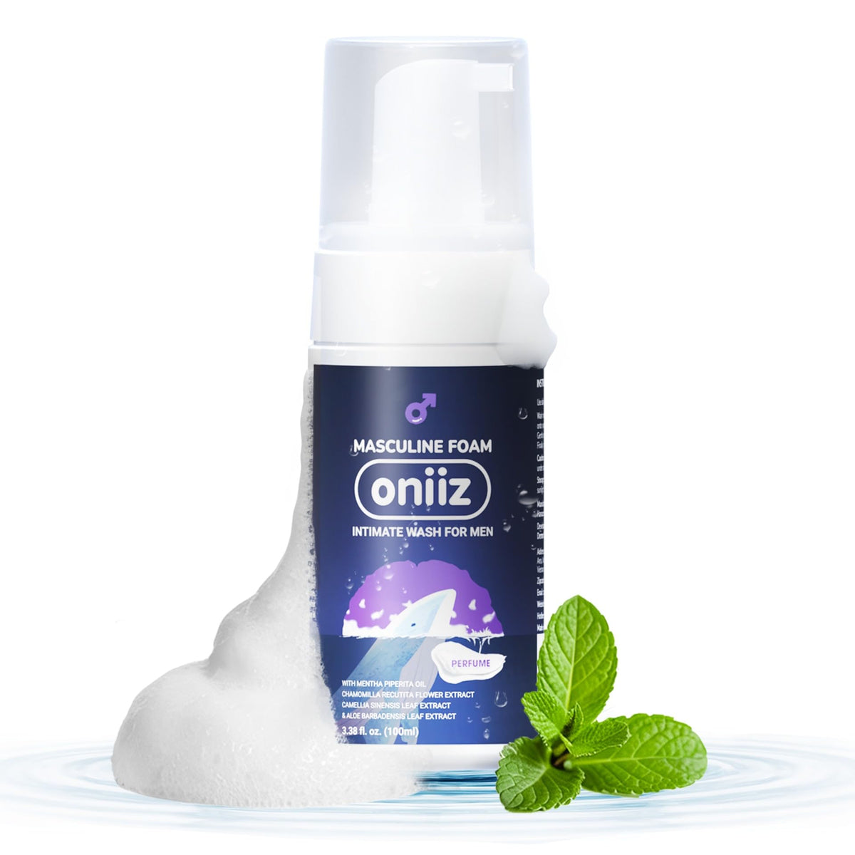 ONIIZ front bottle showing label and compact size for easy storage