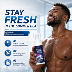 ONIIZ pump dispensing light foam demonstrating quick lather benefit