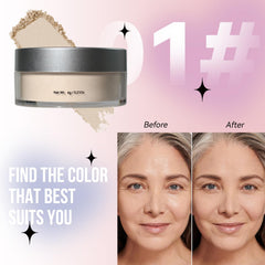 Onkessy open sifter and loose powder texture for smooth application