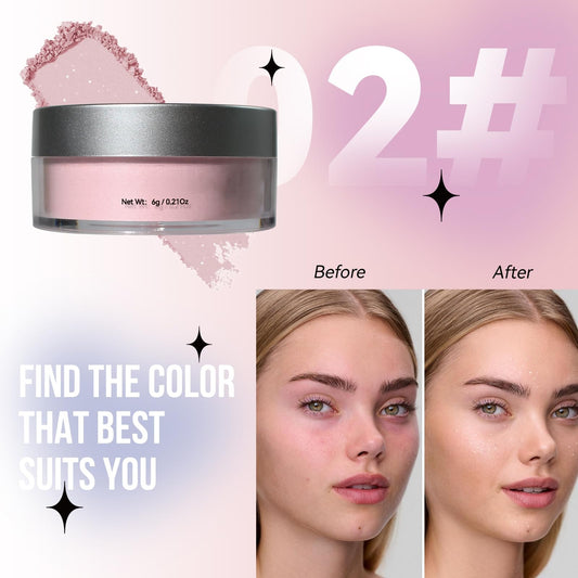 Onkessy open sifter revealing fine powder texture for smooth application