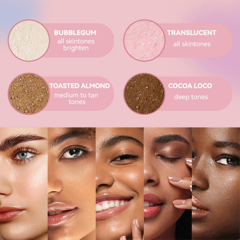 Onkessy powder set under-eye to brighten and lock concealer in place