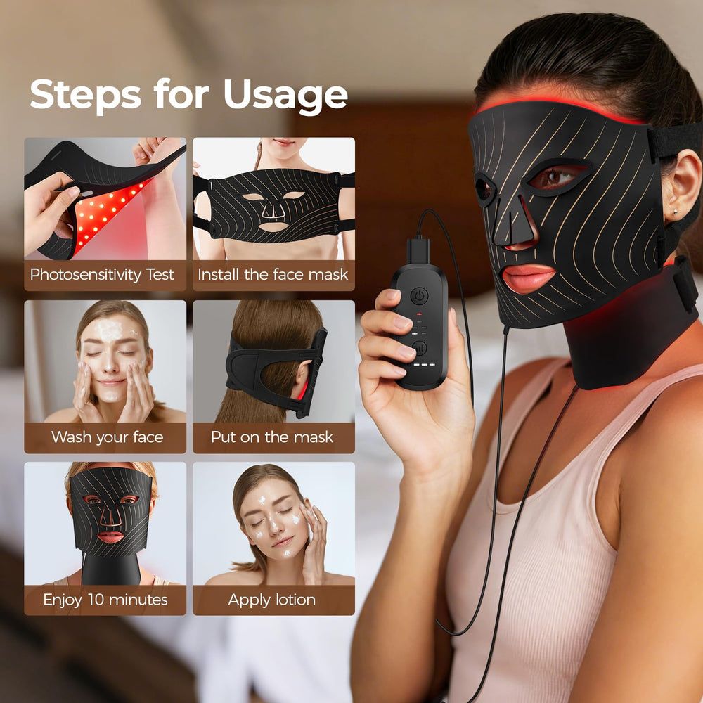 ONLUKY mask worn during a relaxed routine illustrating hands-free use benefit