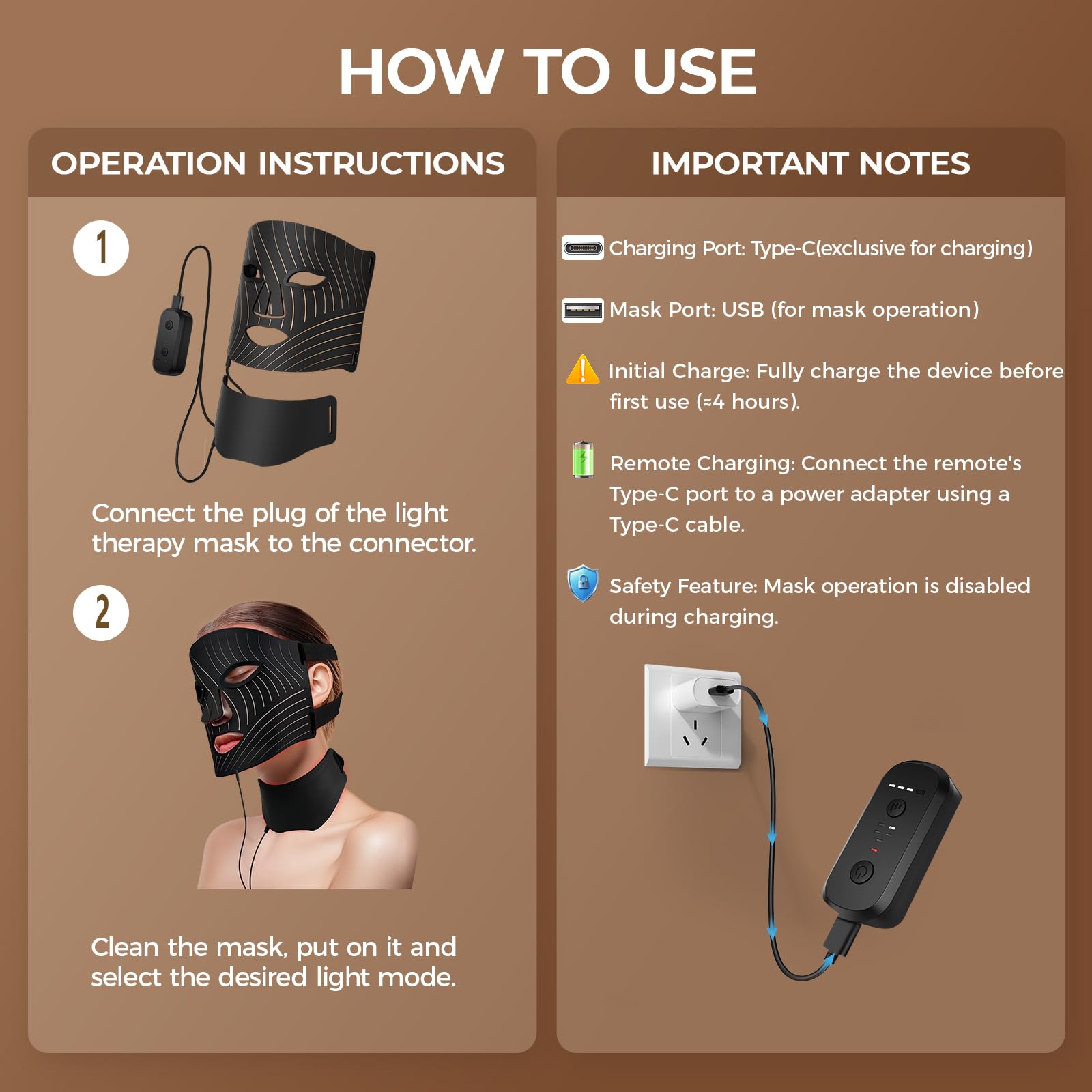 ONLUKY mask beside common objects to show scale and portability benefit