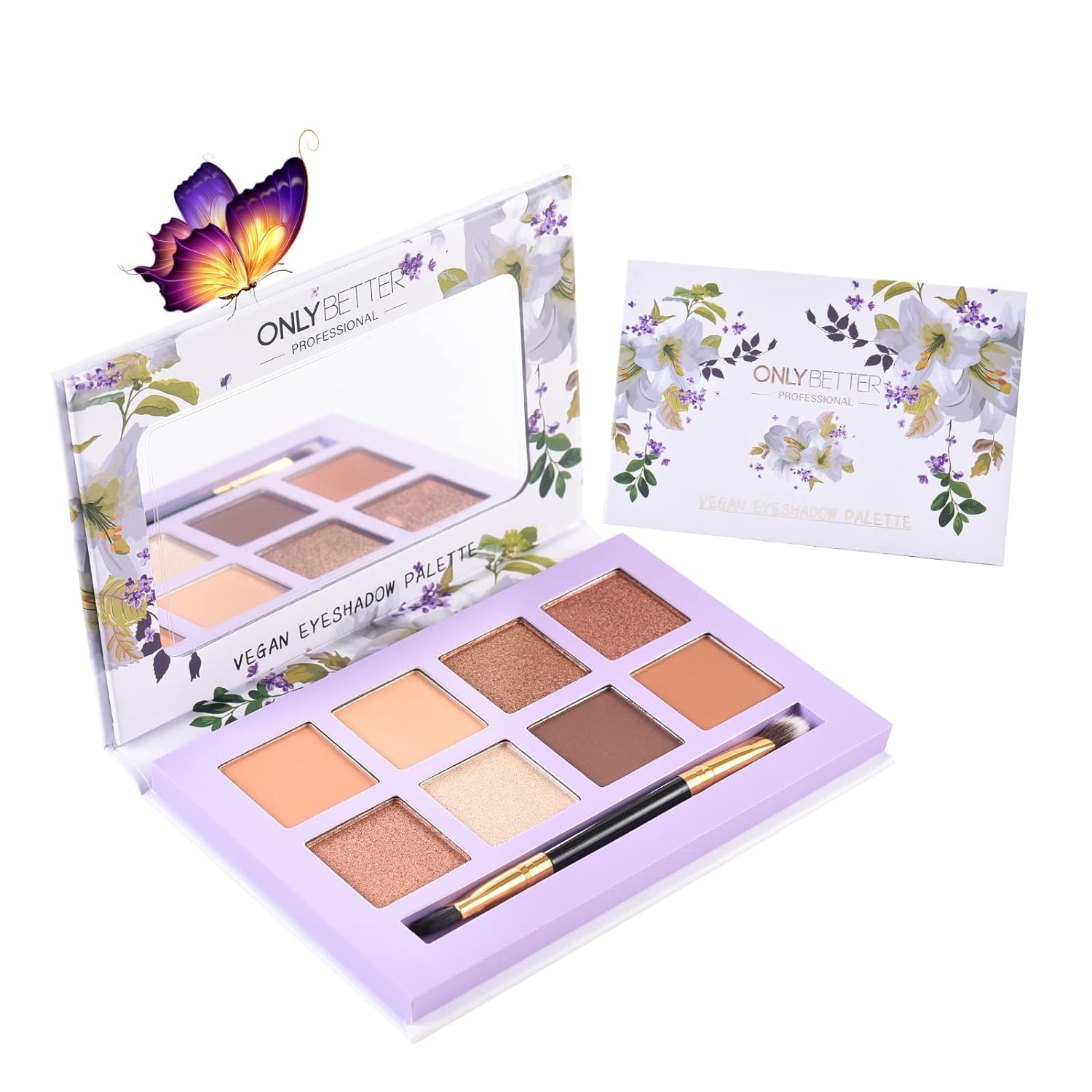 ONLYBETTER closed palette showing compact travel-friendly design and secure closure
